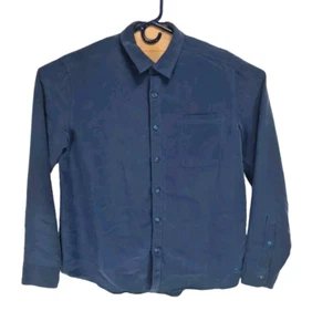 REI Men Button Up ZTop Size L Teal Blue Long Sleeve One Front Pocket 288A - Picture 1 of 7