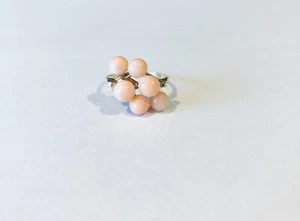 Vintage Ring 14 Kt Gelbgold Koralle, Ringgröße 7,25 - Bild 1 von 5