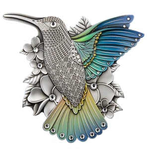 HUMMINGBIRD Silver Coin 50 Vatu Vanuatu 2023 - Picture 1 of 4