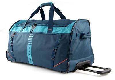 travelite Basic Active Trolley Travel Bag Tasche Petrol / Orange Blau Orange - Bild 1 von 4