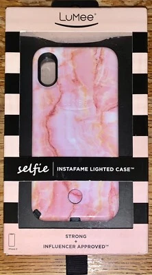 Funda Iluminada LuMee Selfie Instafame para iPhone X ~ Caja Abierta Estuche Solo SIN Cargador Foto 1 de 4