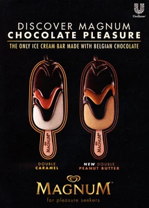 "ANUNCIO DE HELADO MAGNUM #4 REVISTA promoción ANUNCIO 2015 ""DESCUBRE CHOCOLATE MAGNUM..." - Imagen 1 de 2