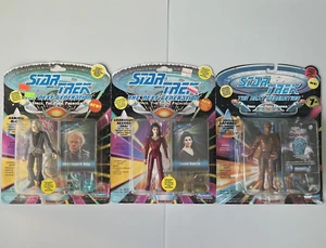 Star Trek The Next Generation Playmates Action Figure | Troi | McCoy | La Forge - Foto 1 di 8