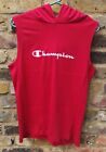Champion Sports Activewear Red Sleeveless Hoody top Size S