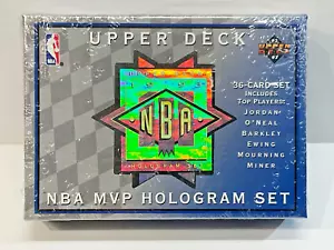 1992-93 UPPER DECK NBA MVP HOLOGRAM SET FACTORY SEALED MICHAEL JORDAN + SHAQ RC - Picture 1 of 3