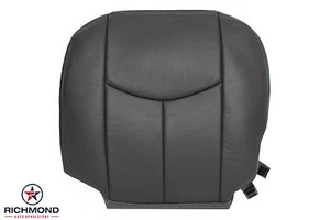 03-06 Chevy Avalanche 4X4 LT Z71 LS - Cubierta de asiento inferior de cuero del conductor gris oscuro - Imagen 1 de 12