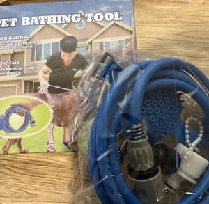 Handheld Dog Shower Attachment Slip-On 6 ft Hose for Bathtub Faucet NEW - Picture 1 of 10