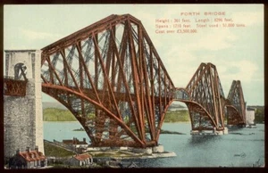 B013 Bridge Postcard, Scotland Forth Bridge - Picture 1 of 1