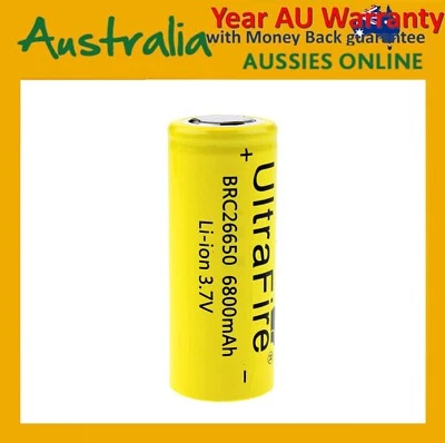 Ultra Fire 26650 3.7V 6800mAh 32A High Drain Rechargeable li-ion Lithium Battery - image 1 of 4