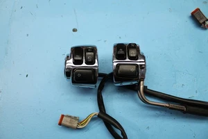 1451 04 INTERRUPTOR DELANTERO CONTROL MANO IZQUIERDA DERECHA CROMO HARLEY-DAVIDSON SOFTAIL - Imagen 1 de 16