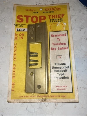 Bloqueador de bloqueo Sentry’s Gardzem LG-2 en latón/oro Foto 1 de 4