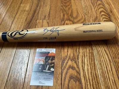 MLB Bradley Zimmer Firmado Rawlings Bat- JSA AUTENTICADO Cleveland Indians Foto 1 de 4