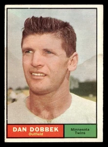 1961 Topps Dan Dobbek #108 FR Minnesota Twins - Picture 1 of 2