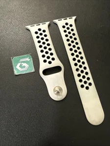 Apple Watch Nike Sport Band 38mm (40/41) OEM Pure Platinum Blk M/L *B Grade* - Picture 1 of 10