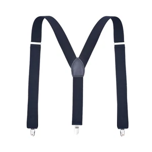 3 .5cm Monochrome Man Elastic Suspenders for Men Women Pants Mens - Picture 1 of 12