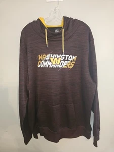 Washington Commanders 2xl Xxl Mens Burgundy Graphic Logo Hoodie Pullover NFL - Picture 1 of 12