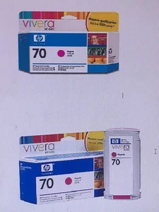 1 GENUINE ORIGINAL HP 70 C9453A MAGENTA CARTRIDGE Z2100 Z3100 Z3200 Z5200 Z5400 - Afbeelding 1 van 1