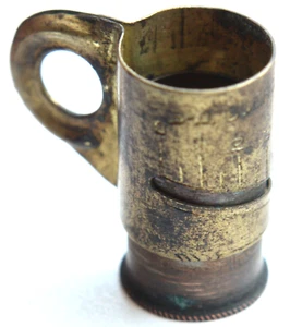 Vintage USSR Soviet Brass Batcher For Gunpowder Voenoxot - Picture 1 of 8