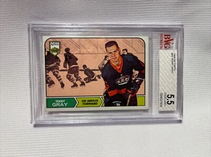 1968-69 TOPPS #44 TERRY GRAY Forward Los Angeles Kings * BGS Graded 5.5 EXECELL+ - Picture 1 of 2