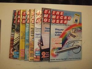 The Micro User Issues x8 from 1986 - retro computing - Picture 1 of 18