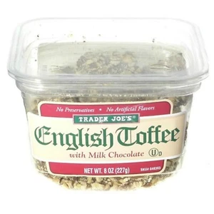 ⚡️ Trader Joe's English Toffee with Milk Chocolate NEW FREE SHIPPING ❤️ - Picture 1 of 3