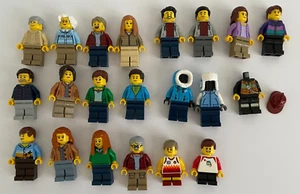 Lot of 21 LEGO Minifigures City Town People - Picture 1 of 2