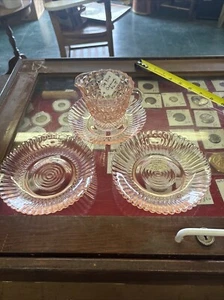 6 Pieces Of Pink Depression Glass! - Picture 1 of 2