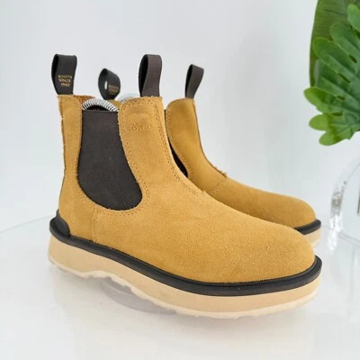 Sorel Hi Line Waterproof Chelsea Boots Tan Yellow Black Women’s Size 5.5 Comfy - Image 1 of 4