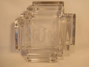 Vintage USAF U.S. Air Force Air Control Wing " ACW " Etched Glass ashtray - Picture 1 of 4