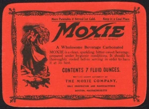 Botella de soda pop de colección etiqueta MOXIE primera mujer con trigo en la foto n-como nueva+ - Imagen 1 de 3