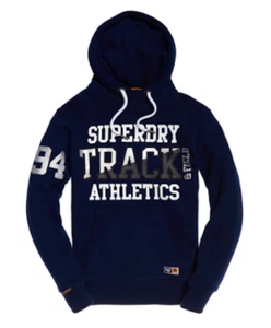 Superdry Super Track Metallic Hoodie Herren Navy S - Bild 1 von 6