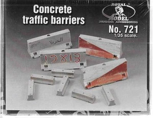 Modelo real, barreras de tráfico de concreto (4 grandes, 6 pequeñas) (resina) 1/35 721 ST - Imagen 1 de 1