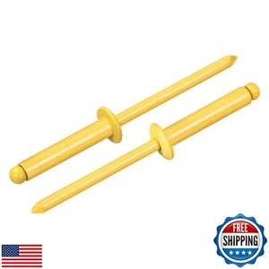 uxcell 100pz Rivetti Ciechi Testa Tonda 5/32"x3/4", Acciaio al Carbonio Zincato Gr - Foto 1 di 5
