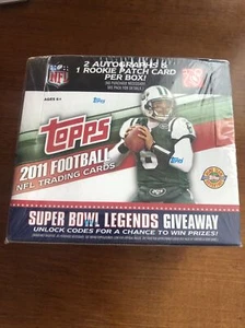 2011 Topps Football HTA Jumbo 10 Pack 50 Card Pack Sealed Box - Picture 1 of 6