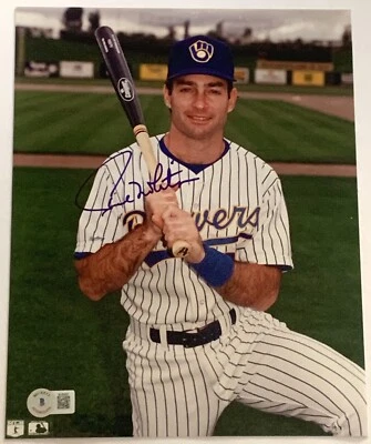 Paul Molitor signed Photo Milwaukee Brewers baseball beckett coa - Image 1 of 4