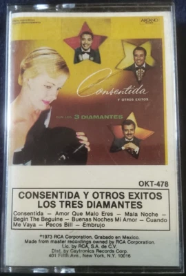 LOS TRES DIAMANTES ~ CONSENTIDA y OTROS EXITOS ~ CASSETTE 1973 ~ EX/EX - Image 1 of 3