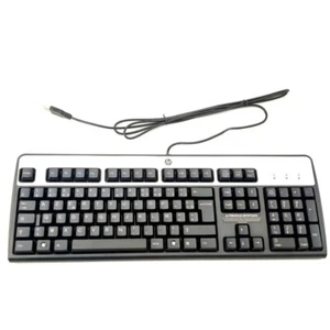 HP USB Keyboard JB Win8 (FR) 434821-052 537746-051 Silber/Schwarz - Bild 1 von 4