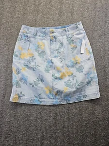 Christopher & Banks Floral Print Denim Skort Size 6 - NWT - Picture 1 of 8