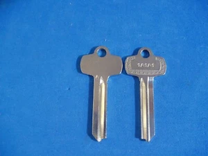 TWO NICKEL SILVER FITS BEST KEY BLANKS FOR "A" KEYWAY - Picture 1 of 2