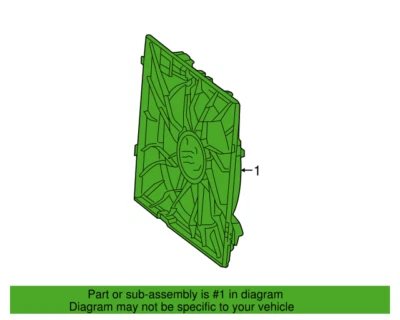 Mercedes Benz GLE450 AMG GLE400 350 16-19 Engine Cooling Fan Assembly 0999062400 - Image 1 of 3