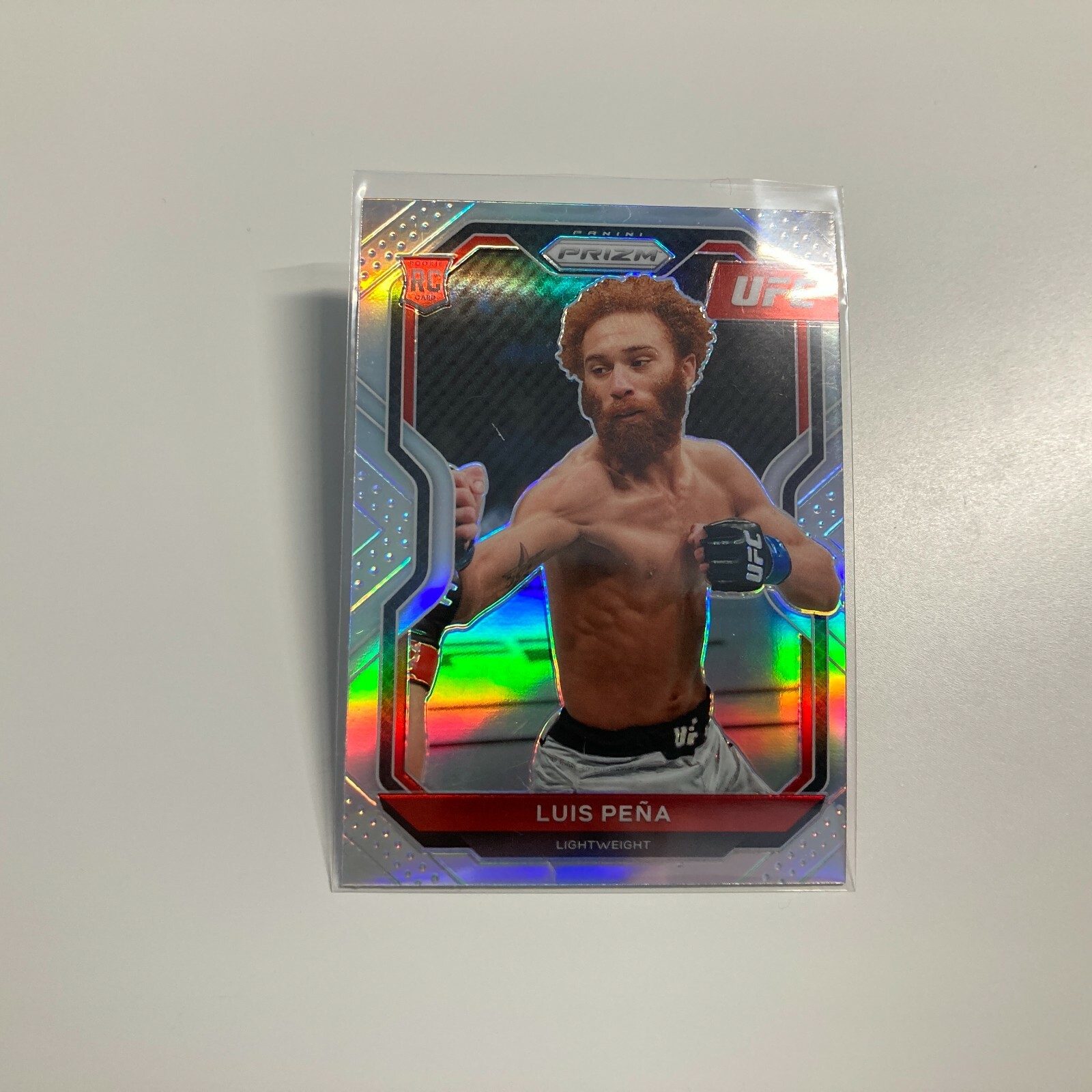 Luis Pena 2021 Panini Prizm UFC Silver Refractor RC Rookie Card #27