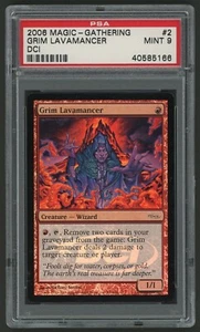 Magic the Gathering 2006 Magic the Gathering Card #2 DCI Grim Lavamancer Foil Judges promoción PSA 9 - Imagen 1 de 2