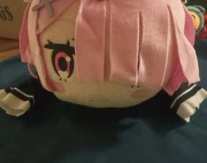 Re Zero Starting Life in Another World: Ram Jumbo Big Nesoberi Plush Maid NWT - Picture 1 of 6