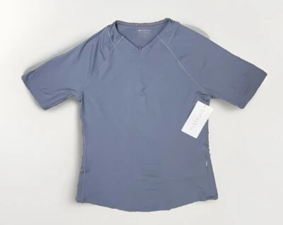 Camiseta Athleta Sunchaser UPF Manga 3/4 Cremallera Talla Pequeña Gris Nueva con Etiquetas Foto 1 de 4