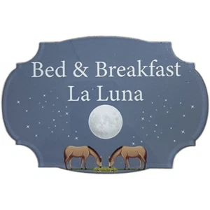 Targa fuoriporta personalizzata con foto in plexiglass ideale per negozi b&b azi - Picture 1 of 1