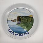 Gary Patterson Clay Design Catch Of The Day Large Fish Fishing Platter Bowl