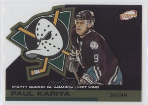 2002-03 Pacific Atomic Gold /99 Paul Kariya #2 HOF