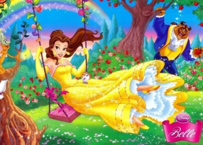 Princess Belle Beauty and the Beast Baby Girls Wallpaper Nursery Wall Mural - Image 1 of 4