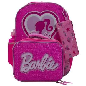 New Barbie 5-Piece Sequin Backpack Set - Picture 1 of 6