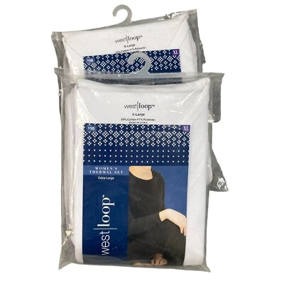 West Loop Women's 2-Piece Thermal Set, Size XL White Tag Free Base Layer X-Large - Image 1 of 4